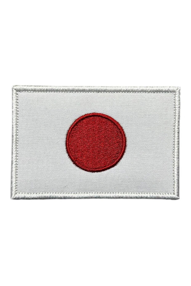 Japonya Bayrağı Nakış Patch 8 X 5 Cm - 1