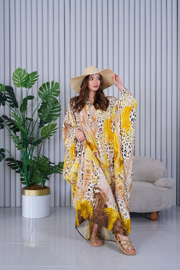 فستان قياسي بنمط استوائي - 3