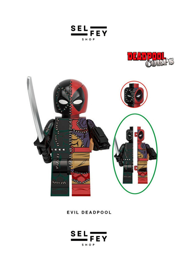 Evil Deadpool Özel Mini Figür Anahtarlık - 1