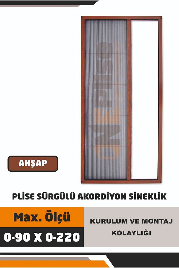 Plise Pileli Sürgülü Kapı Sinekliği Plisecim( Demir Kapı,pimapen Kapı Vs)kapı Için Sineklik - 4