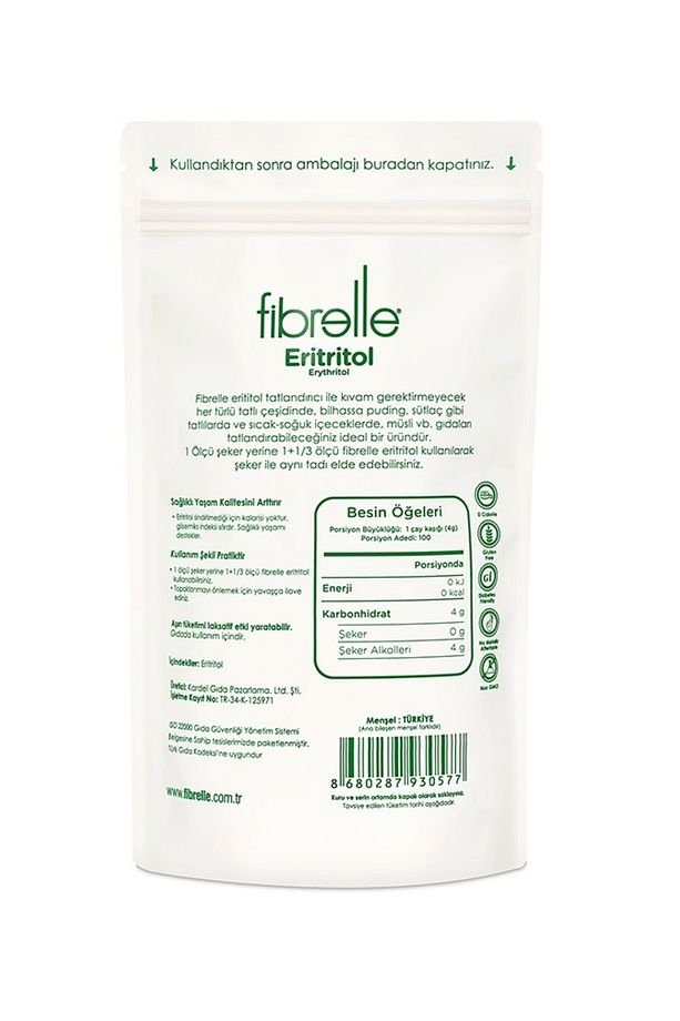 400 G Eritritol 1 Paket. Keto / Ketojenik / Vegan Diyete Uygundur. - 3