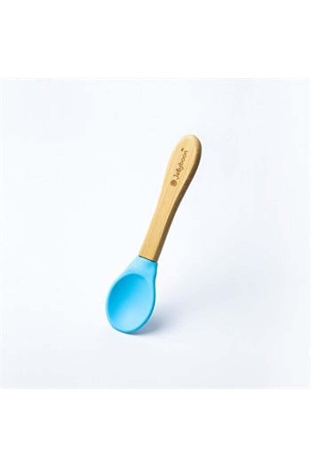 Bambu Silikon Kaşık Mavi - 1