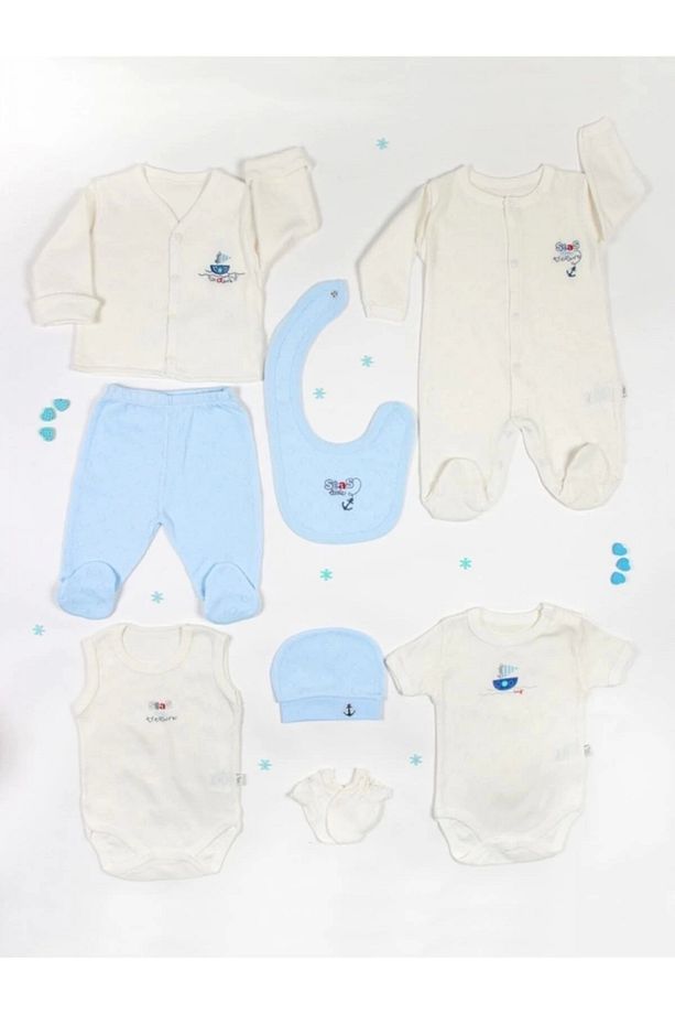 Gemili Jakarlı Erkek 8 Li Zıbın Set - 2