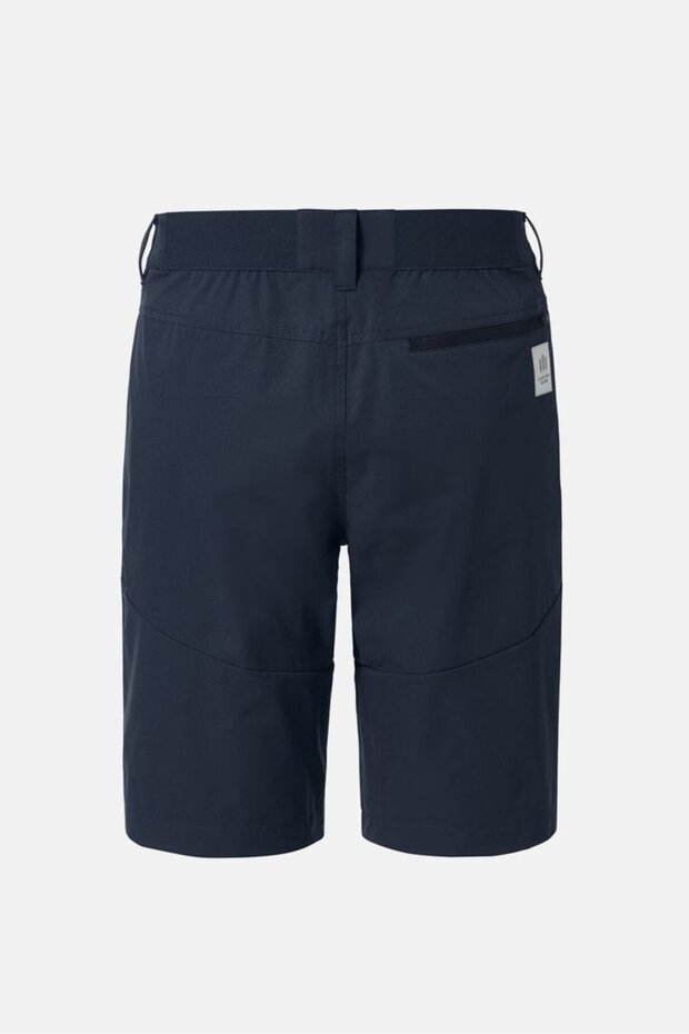 شورت رجالي سادة بقصّة عادية، أزرق - 2