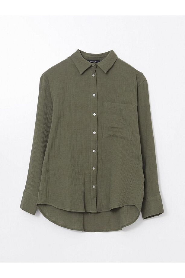 LCW Vision Loose Fit Kadın Gömlek - 5