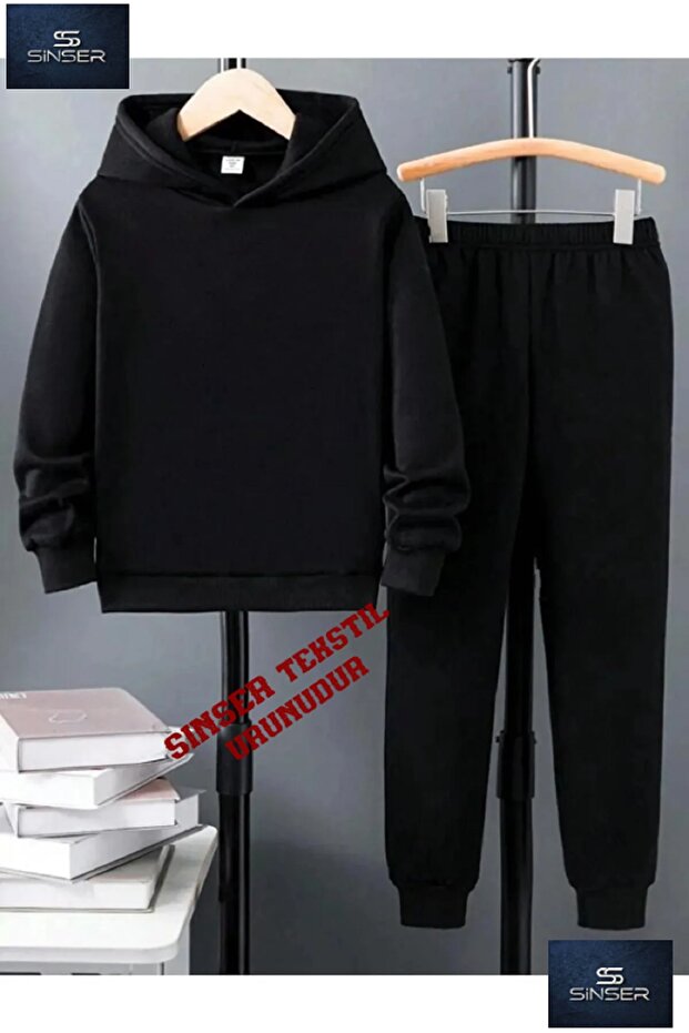 Hooded Children's "Sade Mdel" Unprinted Tracksuit Set