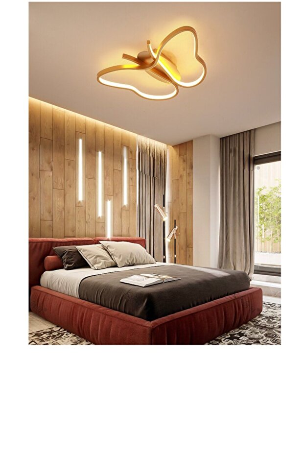 Frida Gold Kelebek Ledli Avize - 1