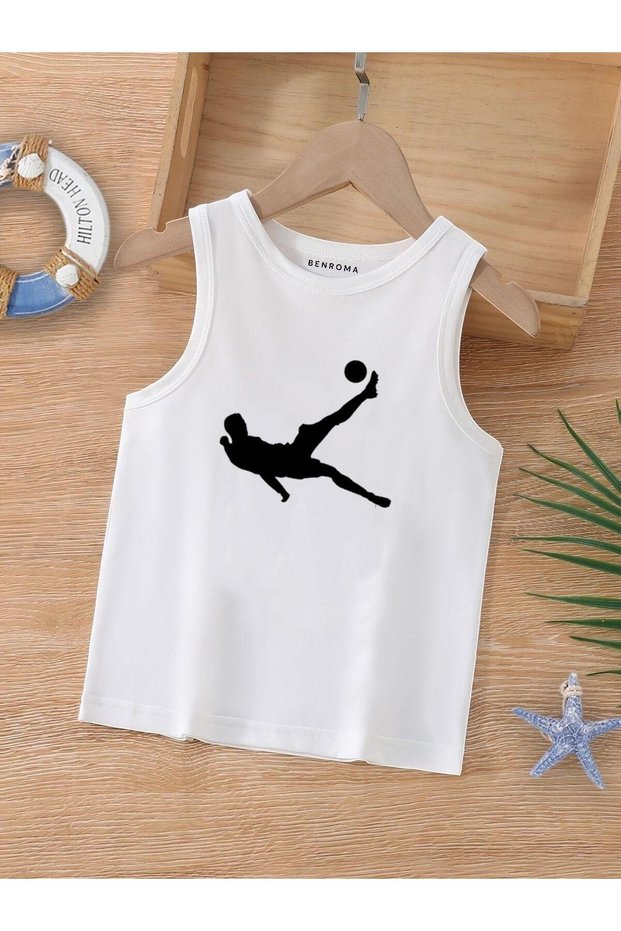 Cartoon Character Printed Sleeveless Children's T-Shirt