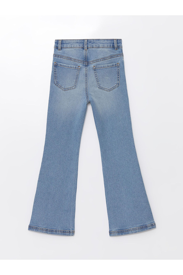 Lcwk Beli Ayarlanabilir Lastikli Kız Çocuk Jean Pantolon - 2
