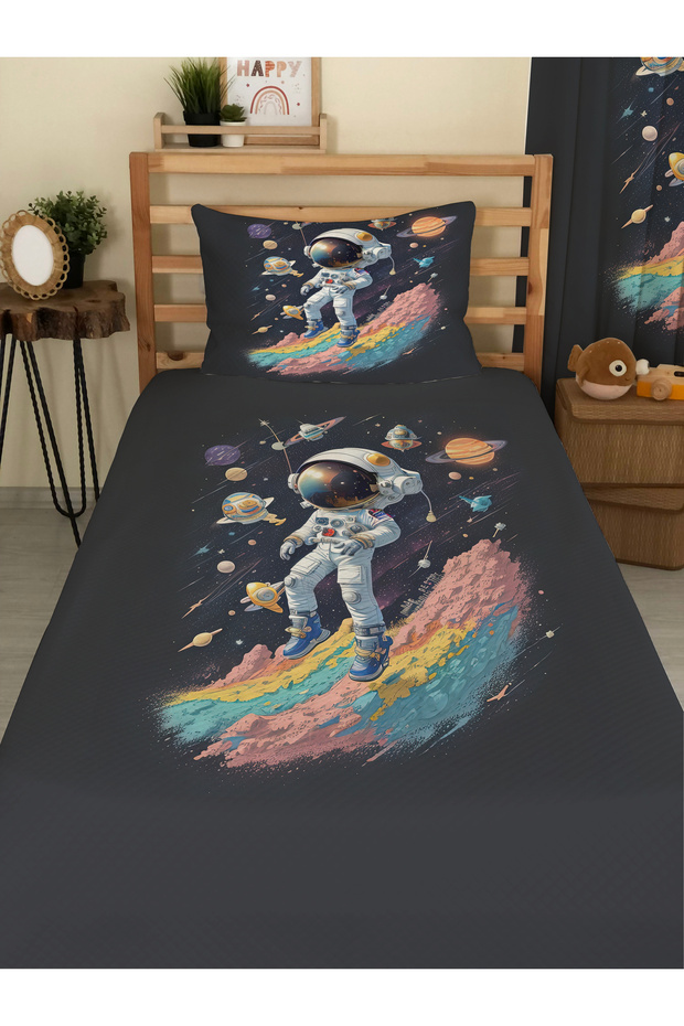 طقم بيكيه مفرد مطبوع ومزخرف للأطفال والرضع مقاس 160x220 سم