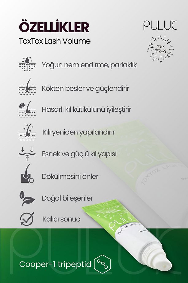 TOXTOX LASH VOLUME Kaş ve Kirpik bakımı - Kaş ve Kirpik laminasyonu 10ml - 2