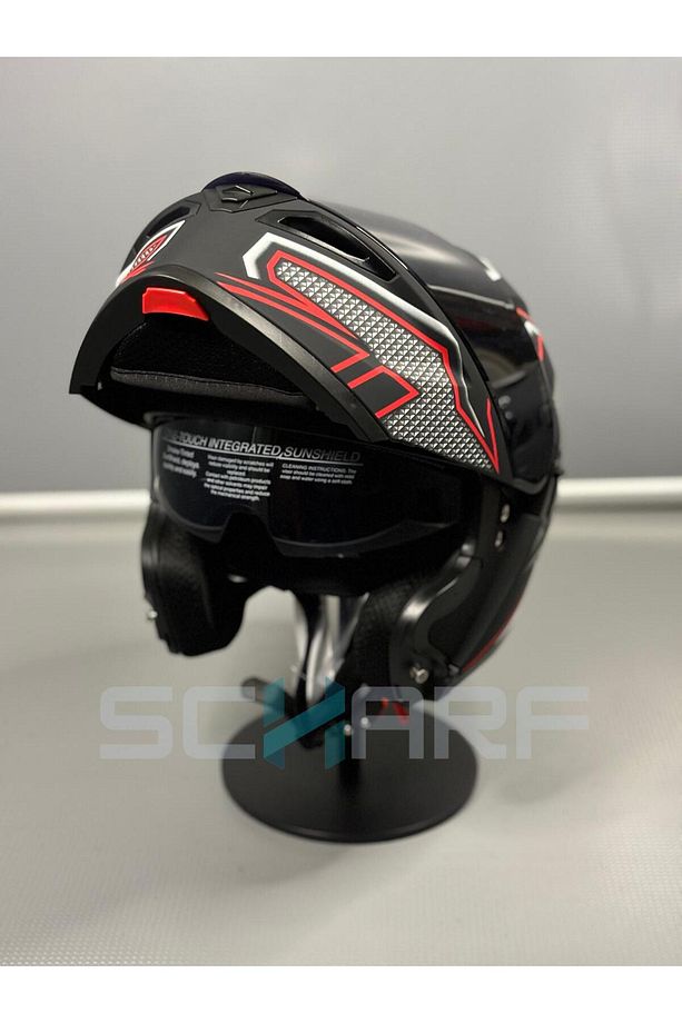 Ws-202 Güneş Vizörlü Çene Açılır Kask (Siyah Vizörlü) - 7