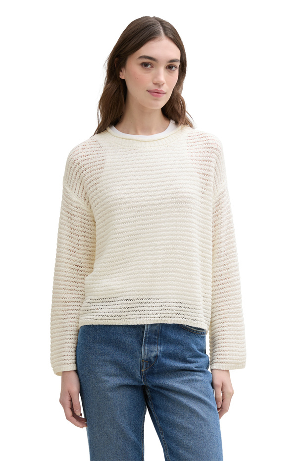 Pullover mit Bandgarn - 3