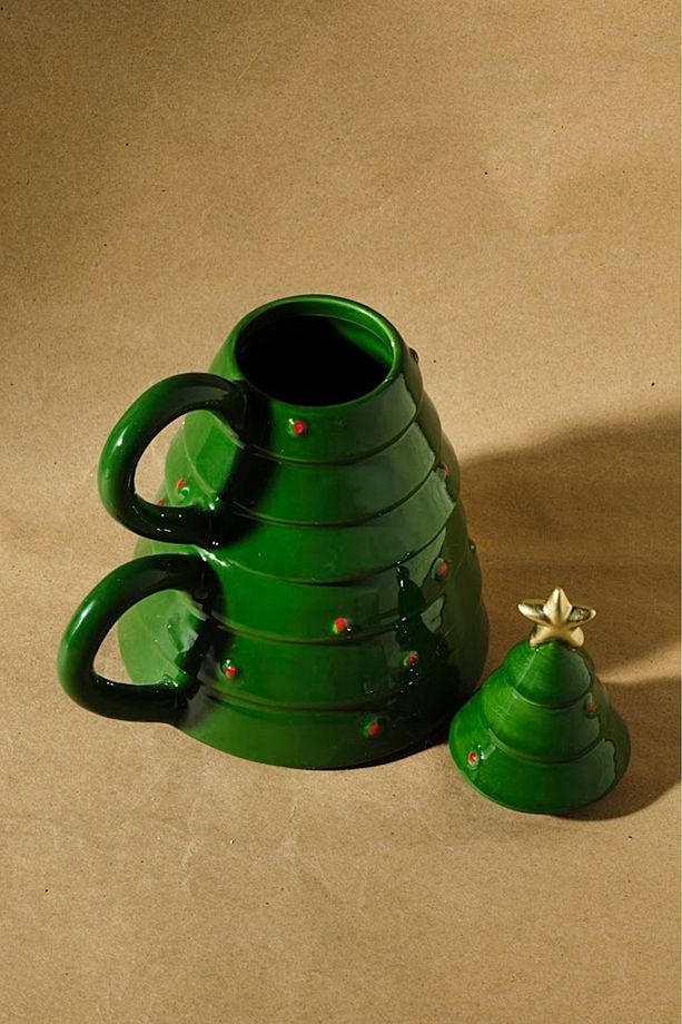 New Year Yılbaşı Ağacı Kupa Seti 400 ml - 3