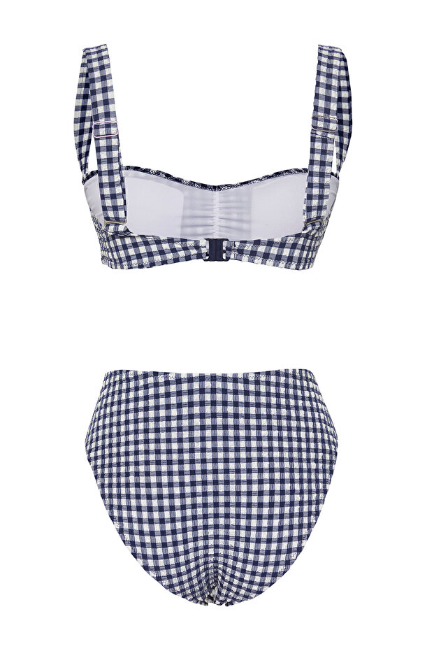 Pötikare Desenli Bralette Dokulu Regular Pretty Bikini Takımı TBESS25BT00036 - 7