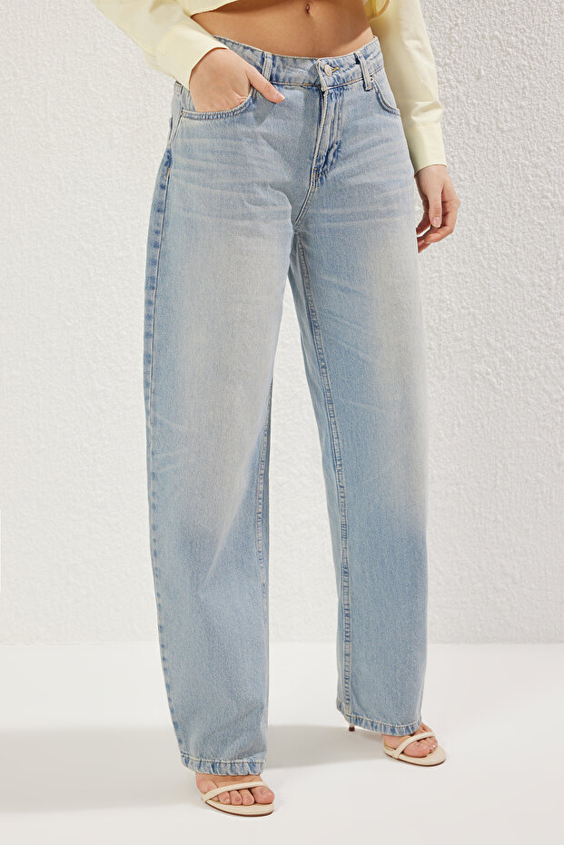 Mavi Premium Düşük Bel Barrel Jeans TWOSS25JE00173 - 3