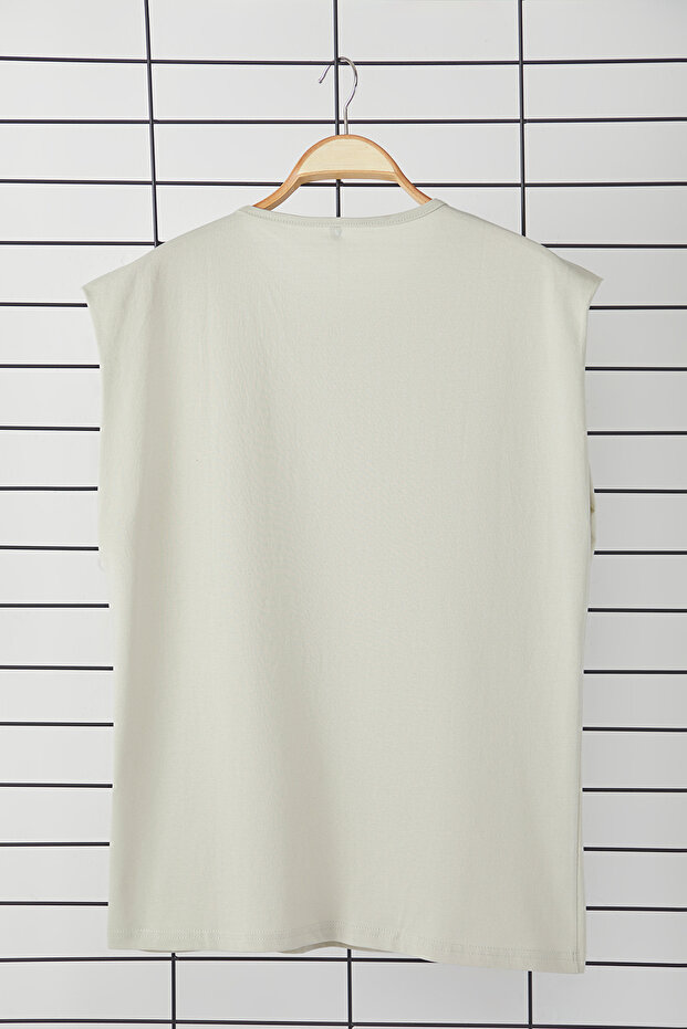 Taş Basic Regular/Normal Kesim %100 Pamuk Kolsuz Atlet/T-Shirt TMNSS20AL0067 - 9