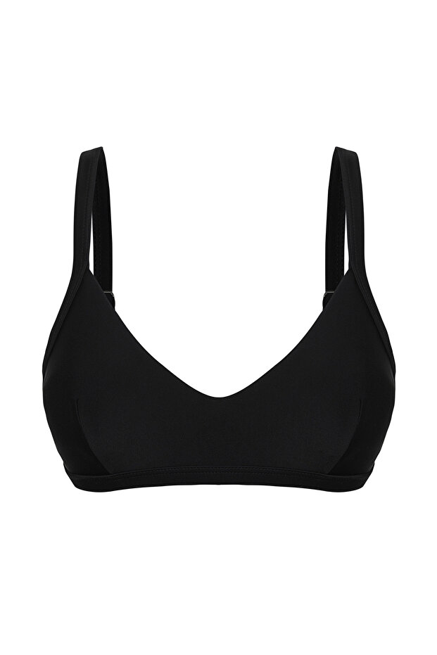 Siyah Bralette Kaplı Bikini Üstü TBESS25BU00020 - 6