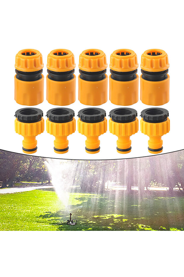 10pcs Hose Faucet Quick Connector 3/4 & 1/2 Inch Graden Hose Water Tap Threaded Connector Faucet ...