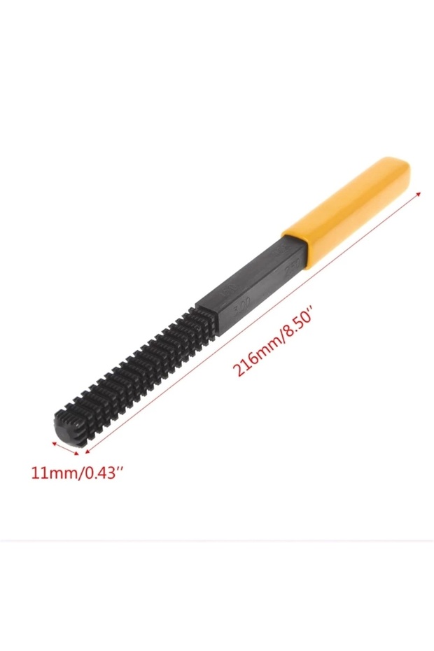 A Thread Repair File Metric Thread Restoration Repair File Cleans Damaged Threads 0.75-3 mm Pitch M.