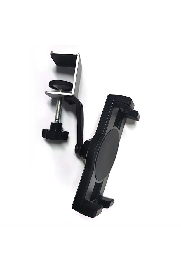 Black Universal Kitchen Under Cabinet Phone Tablet Holder for 4.7-13 inch Tablets Smartphone Metal C