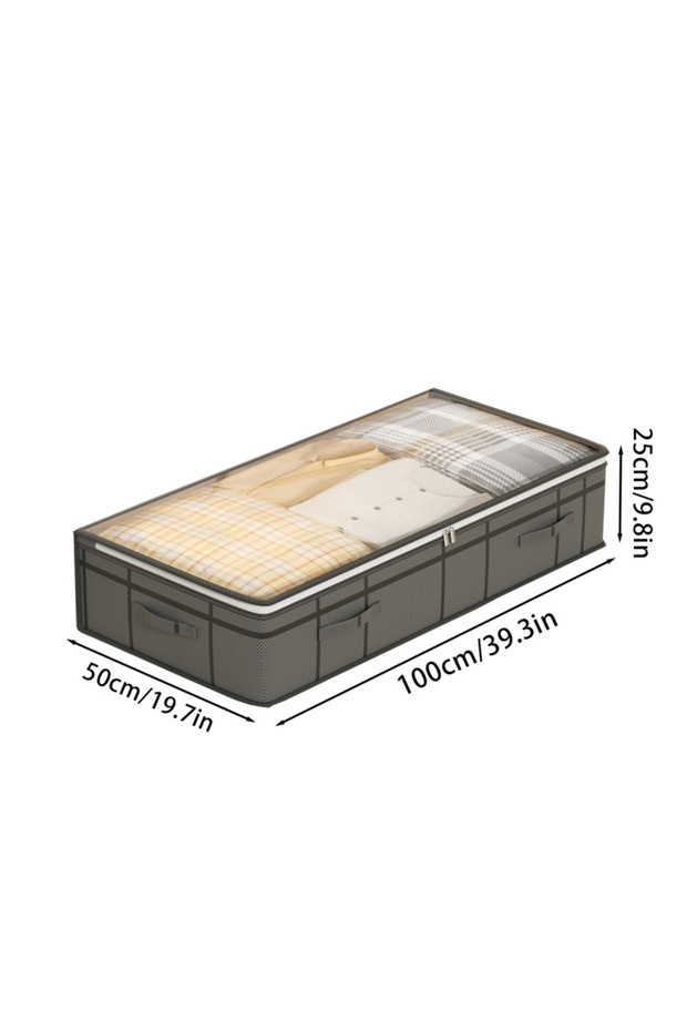 M 1PC large clothes storage bag under bed Foldable quilt clothes storage bag doggy bag Bedroom dorm.