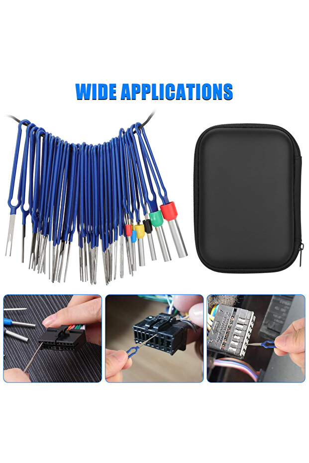 36Pcs Terminal Removal Tool Kit Depinning Tool Electrical Connector Pin Removal Car Optional Wire... - 3