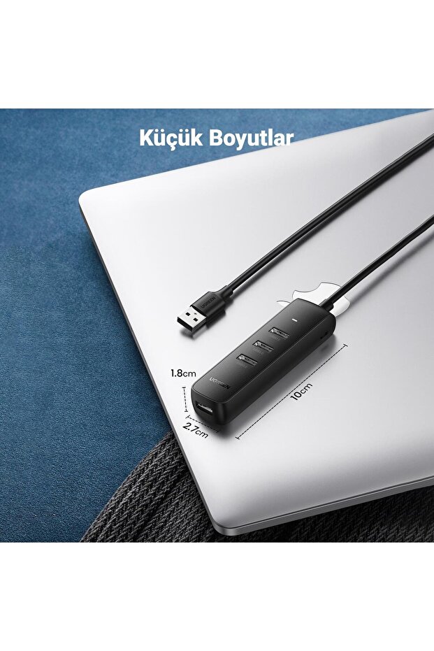 USB 3.0 4-Port Hub 0.25m Siyah - 10915 - 6