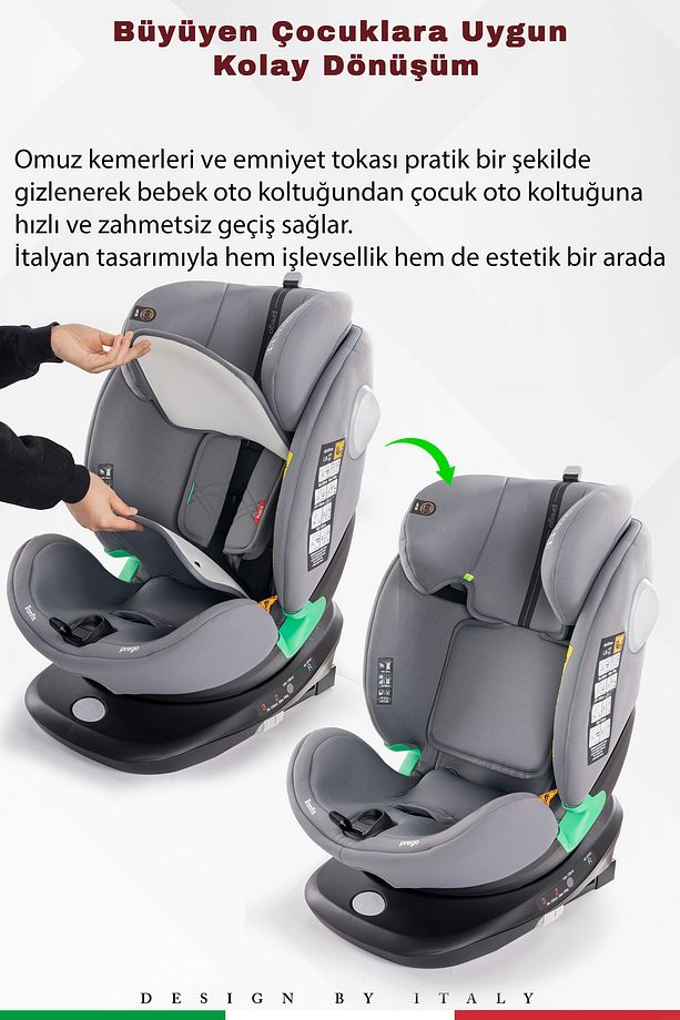 Tronfix 360 Derece Dönebilen 0-36 Kg Isofixli I-size Oto Koltuğu - 3