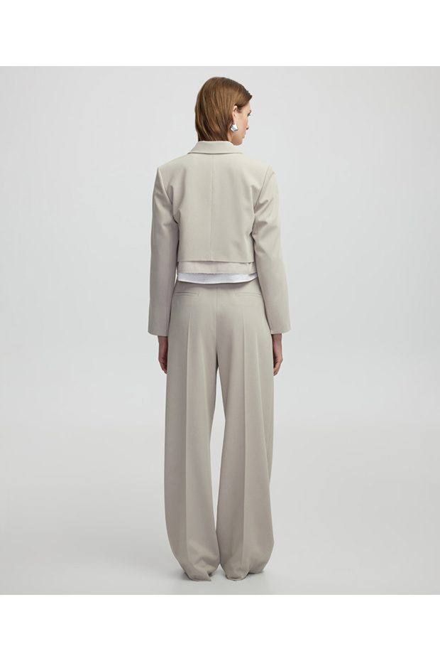 Kumaş mix blazer - 7