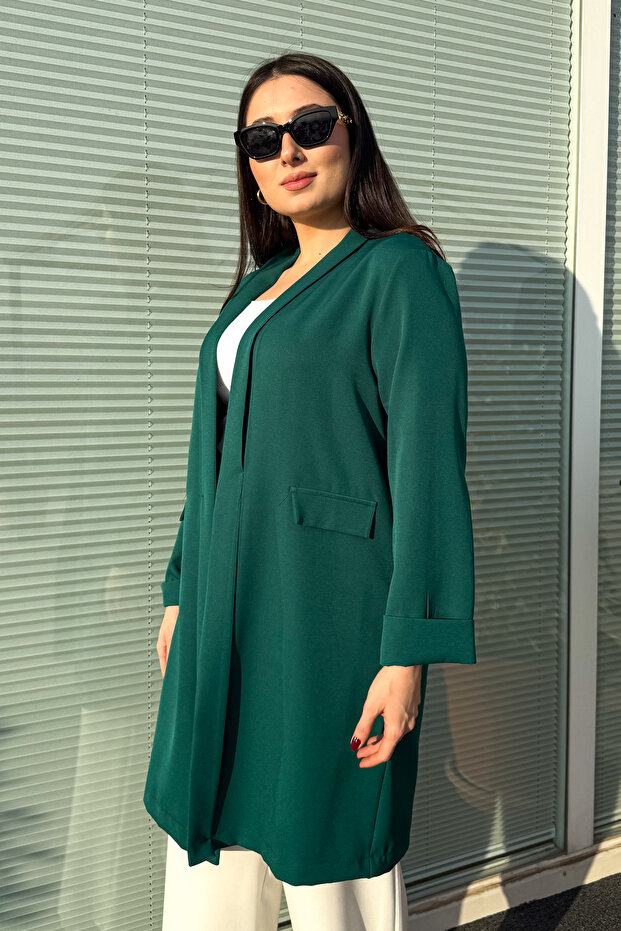 Jachetă lungă de damă, mărime mare, 2335 - 5