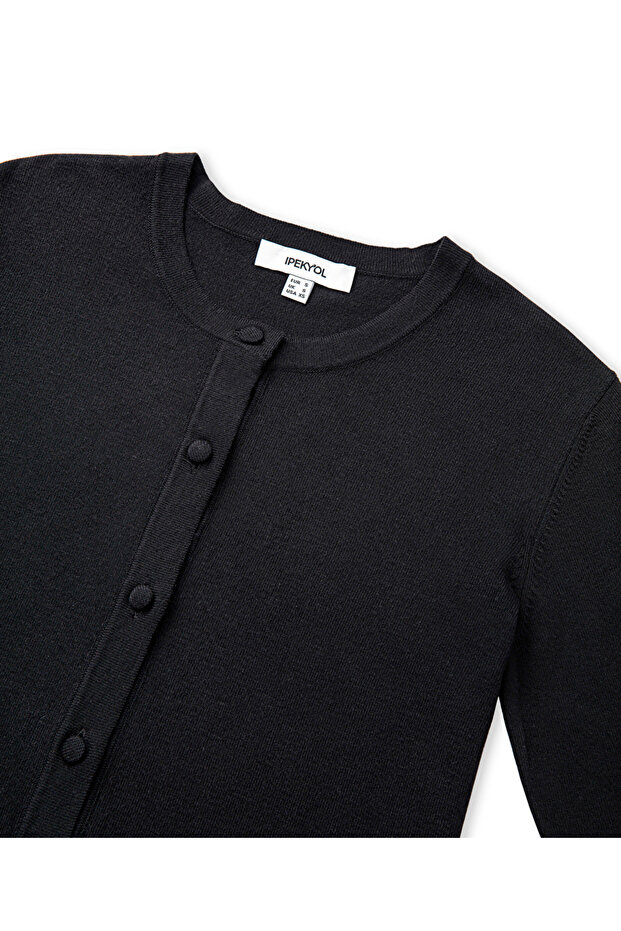 Basic triko hırka - 4