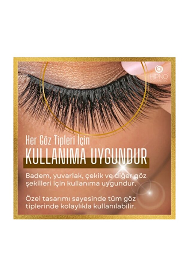 12 ADET Takma kirpik seti 6 farklı Çift - 2 Adet Mıknatıslı Likit Eyeliner Yapıştırıcı - 5