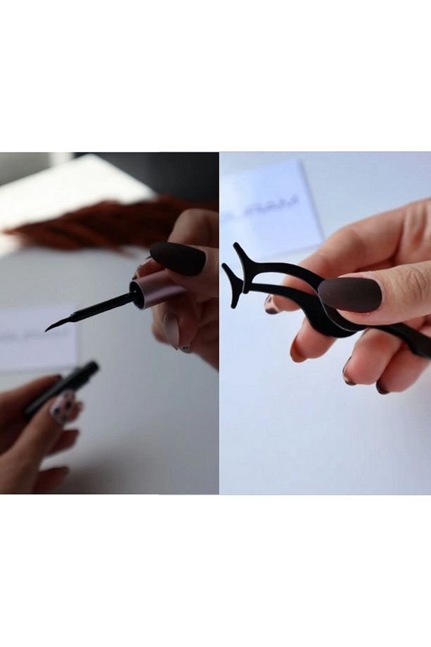 6 ADET Takma kirpik seti 3 farklı Çift - Mıknatıslı Likit Eyeliner Yapıştırıcı - 4