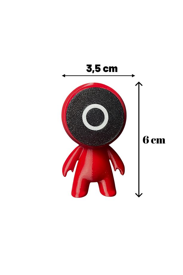 SQUID GAME MUHAFIZLAR SETİ Küçük Boy 3' lü Set Squid Game Figür Dekor - 4