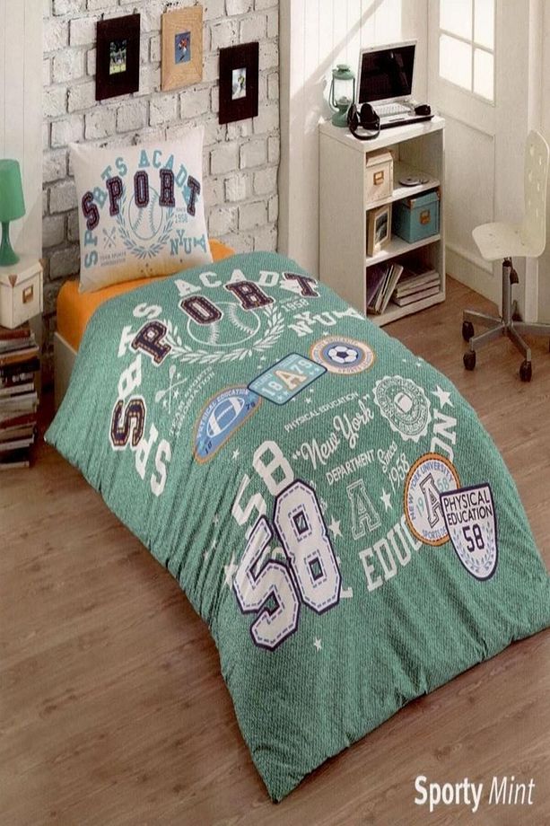 Sporty Ranforce Tek Kişilik Genç Nevresim Takımı - 1