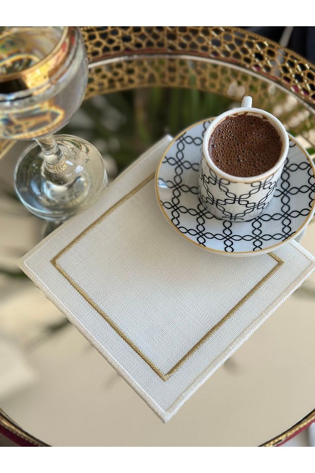 Sibelarthome 6 adet kahve sunum, kokteyl peçetesi - 4
