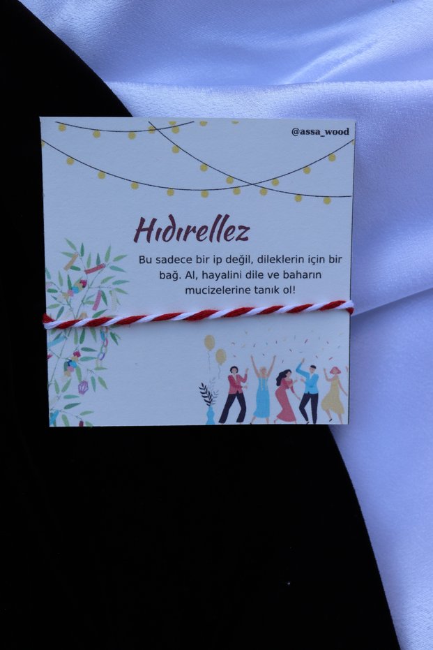 10 Card Hidirellez Wishing Lanyard, Lucky Bracelet