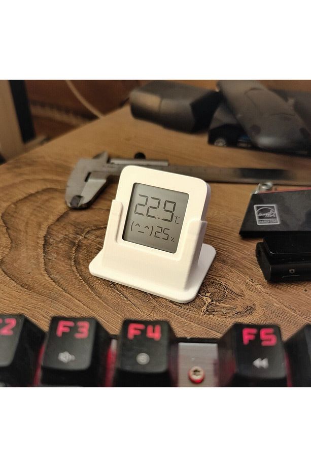 Byr3D Xiaomi Mijia Dijital Termometre Higrometre 2 Için Tutucu T5684168 Sadece Plastik Aparattır - 1