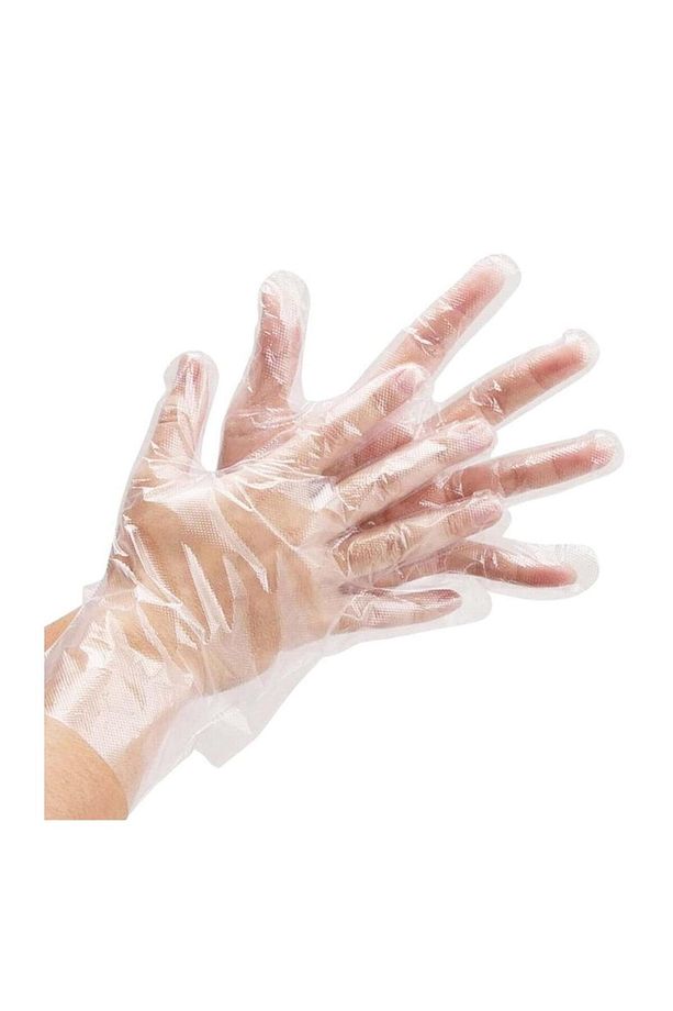 Pe Iş Temizlik Tek Kullanımlık Şeffaf Poşet Market Eldiven / Büyük Boy / 100 Adetlik 1 Paket - 2