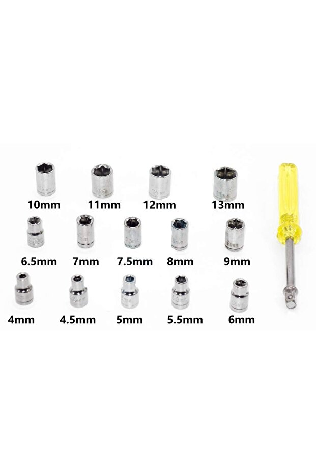 طقم مفاتيح ربط متعددة الاستخدامات 40 قطعة مع صندوق بلاستيكي (5372) - 2