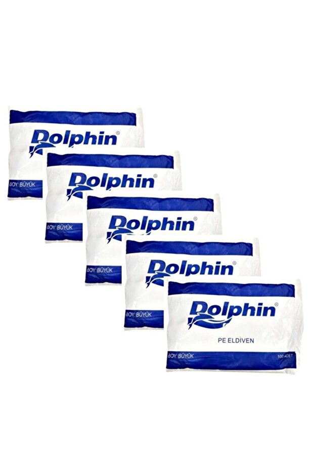 PE İş Temizlik Tek Kullanımlık Şeffaf Poşet Market Eldiven / Büyük Boy / 100 Adetlik 5 Paket - 1