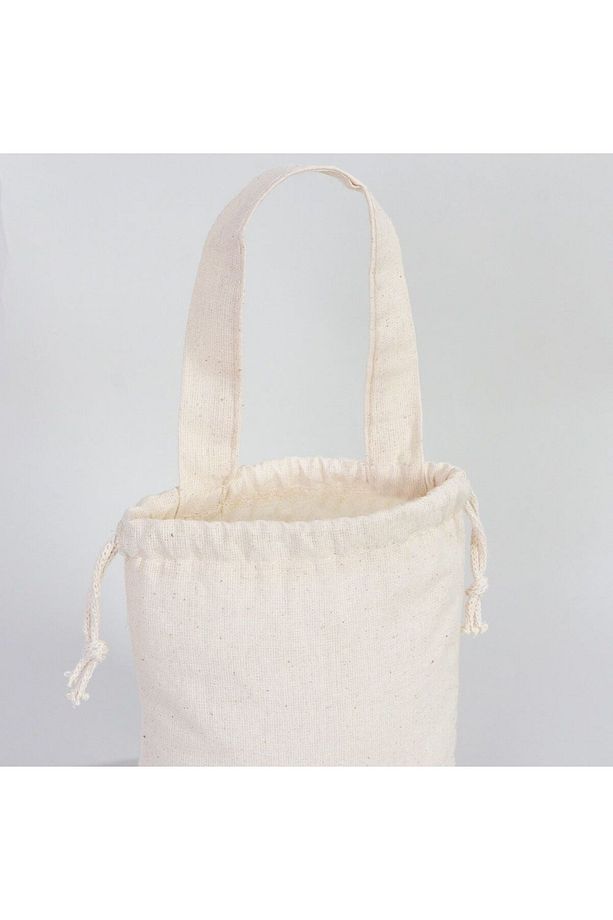 Bez Kese (15,5 x 20 cm) Tek Tutma Kısa Kulp - 10 Adet - Baskısız - 7