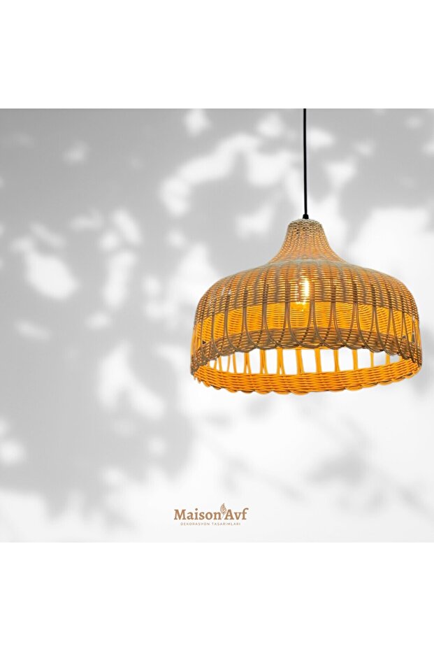 Milos Rattan Bambu Sarkıt Avize - 3