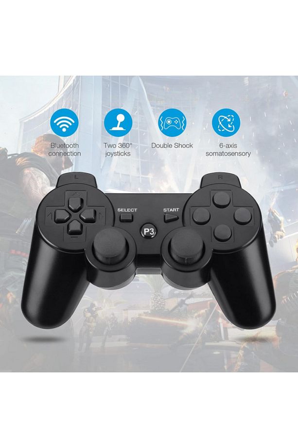 2li Ps3 Kablosuz Analog Oyun Kolu Dualshock Oyuncu Konsol Wireless Joystick Double Kumanda - 4