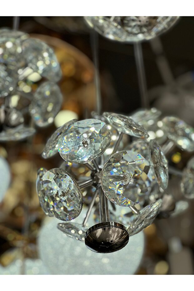 4 SARKIT KRİSTAL LÜX LED AVİZE 2025 MODEL - 7