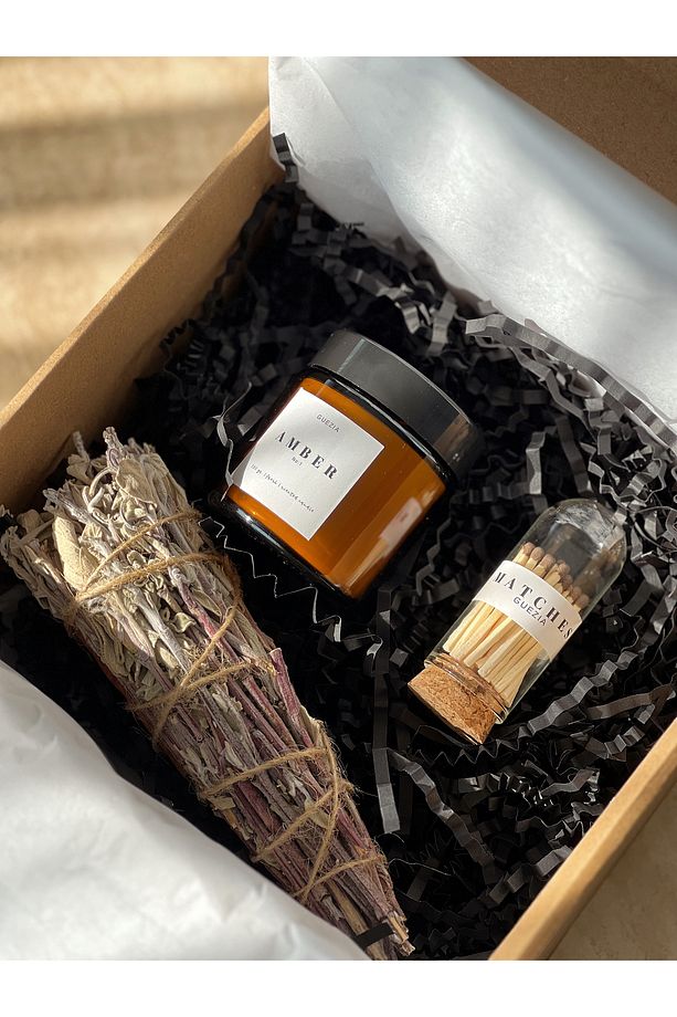 Amber Box | Candle Set | Terapi Set | Hediye Mum Kutusu - 2