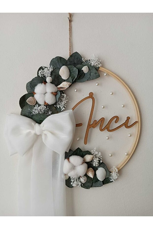 Beyaz İnci bebek kapı süsü - 4