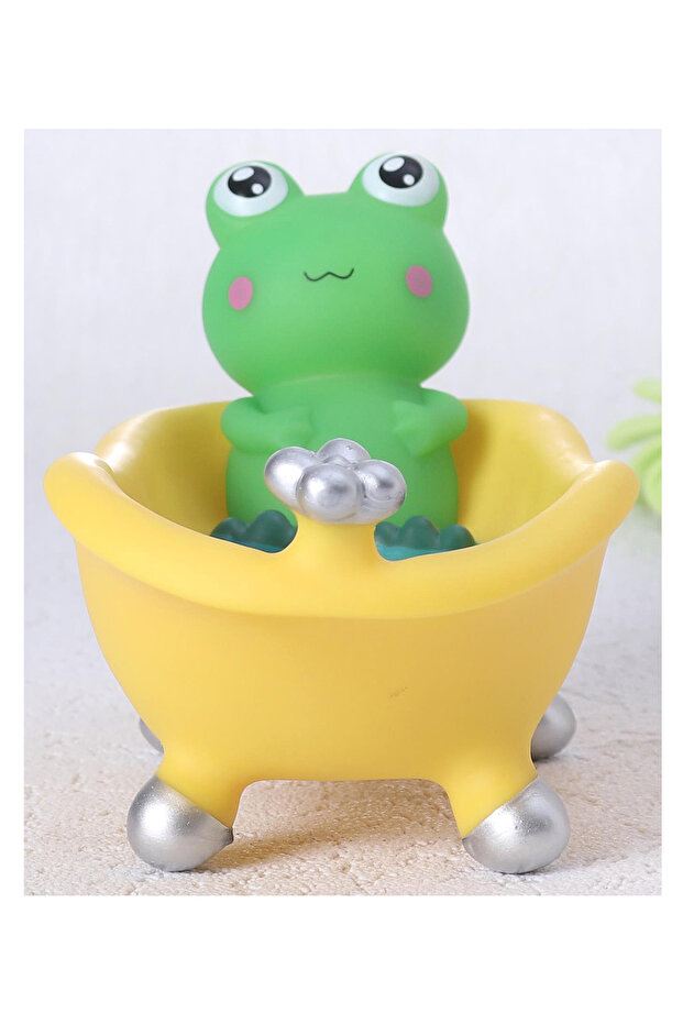 طبق صابون على شكل ضفدع - متعدد الألوان - 4