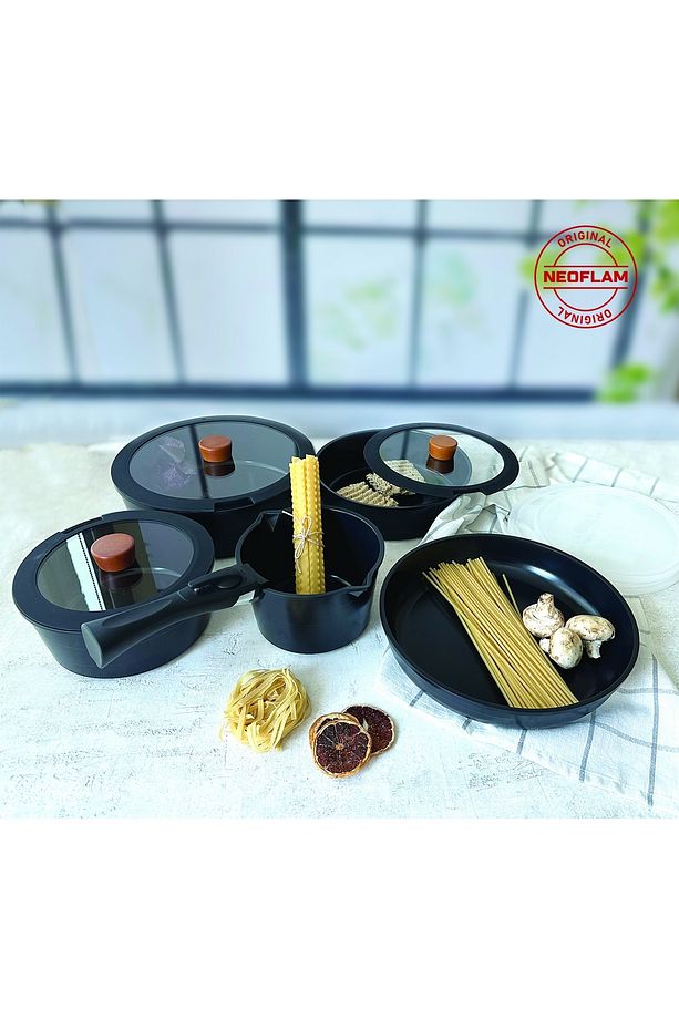 Neoflam Midas Buyuk Set Siyah Inductıon 11 Parça - 8